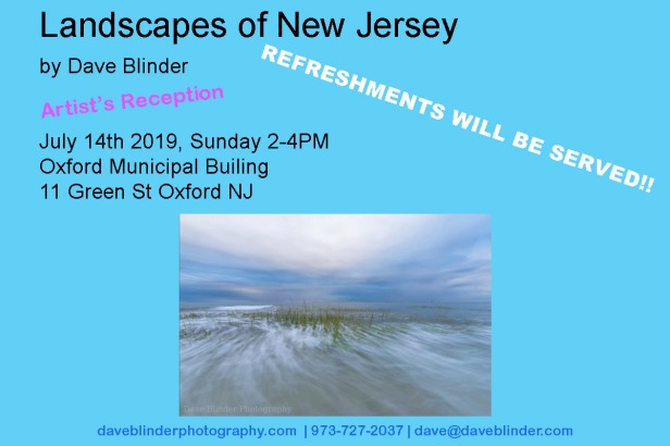 Landscapes of New Jersey artists reception flier warren county